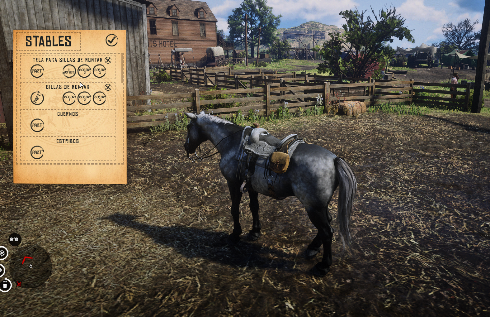 Menú de Caballos